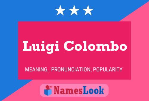 Luigi Colombo 名字海报