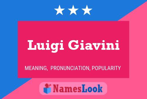 Luigi Giavini 名字海报