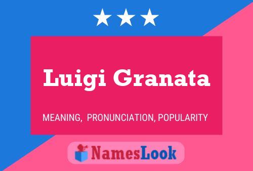 Luigi Granata 名字海报