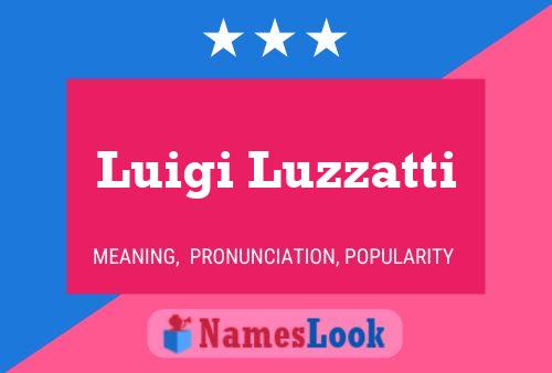 Luigi Luzzatti 名字海报