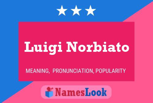 Luigi Norbiato 名字海报