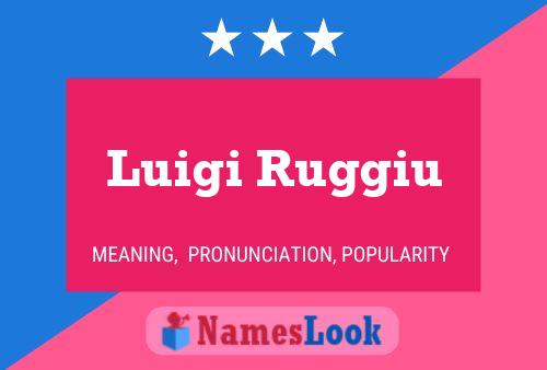 Luigi Ruggiu 名字海报