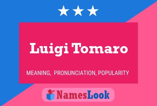 Luigi Tomaro 名字海报