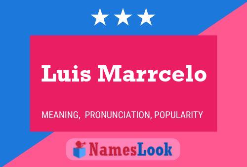 Luis Marrcelo 名字海报