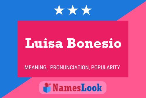 Luisa Bonesio 名字海报