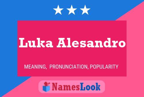 Luka Alesandro 名字海报