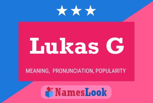 Lukas G 名字海报