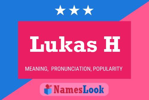 Lukas H 名字海报