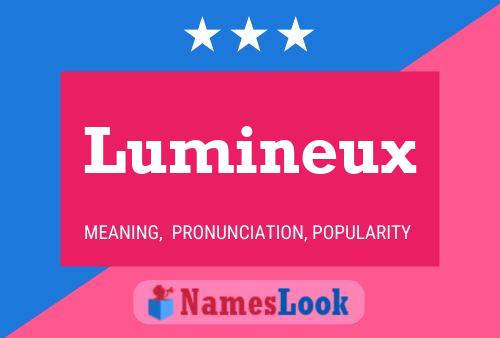 Lumineux 名字海报