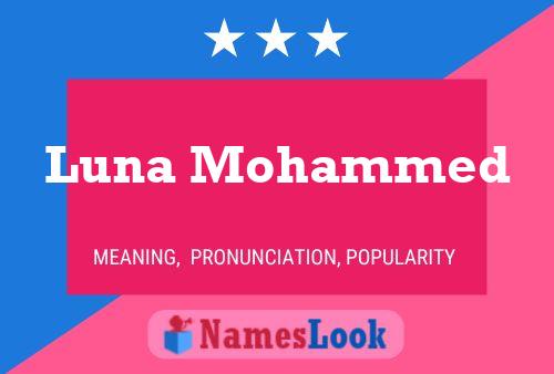 Luna Mohammed 名字海报