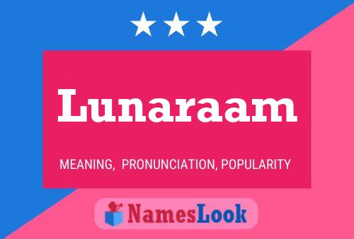 Lunaraam 名字海报