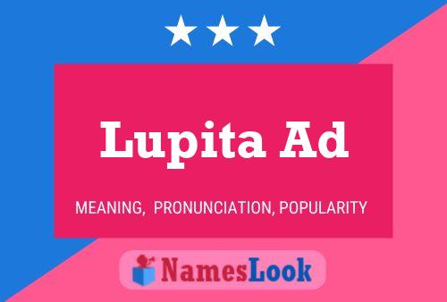 Lupita Ad 名字海报