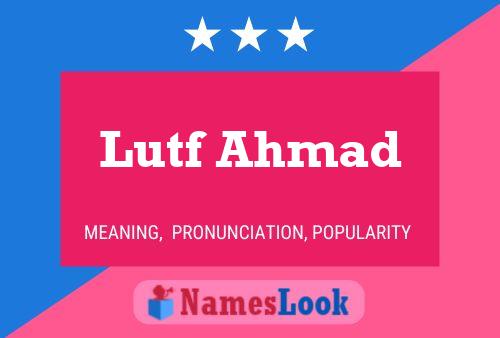 Lutf Ahmad 名字海报