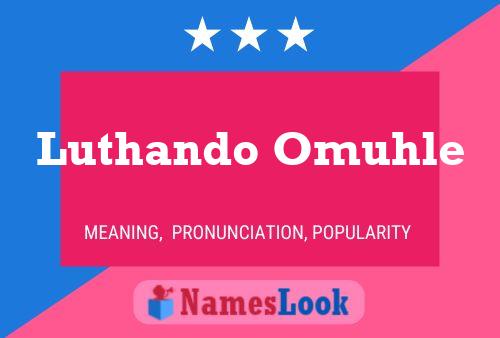 Luthando Omuhle 名字海报