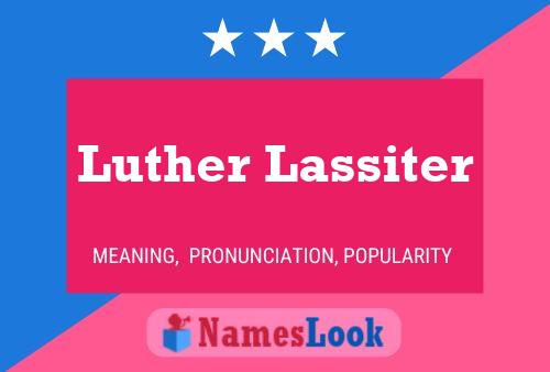 Luther Lassiter 名字海报