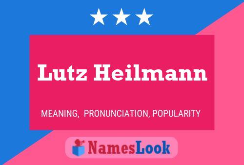 Lutz Heilmann 名字海报