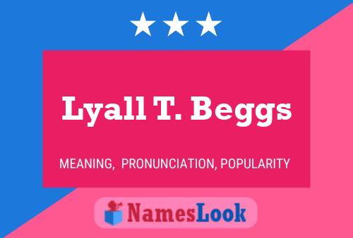 Lyall T. Beggs 名字海报