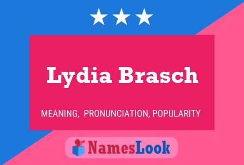 Lydia Brasch 名字海报