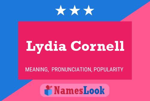 Lydia Cornell 名字海报