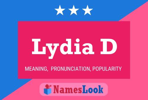 Lydia D 名字海报