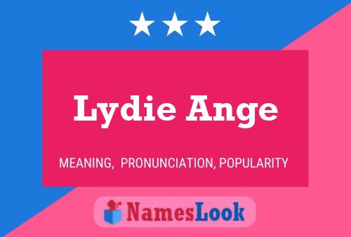 Lydie Ange 名字海报