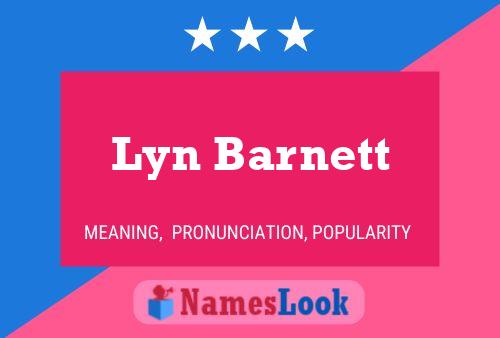 Lyn Barnett 名字海报