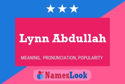 Lynn Abdullah 名字海报