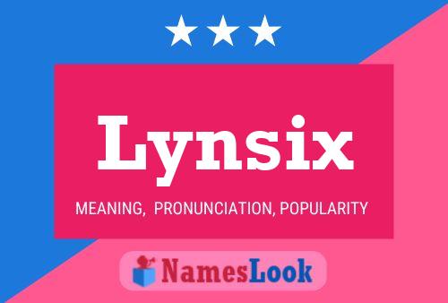 Lynsix 名字海报