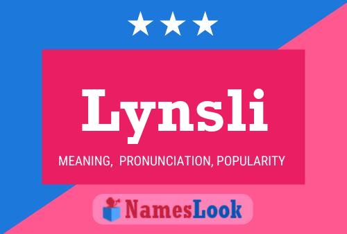 Lynsli 名字海报