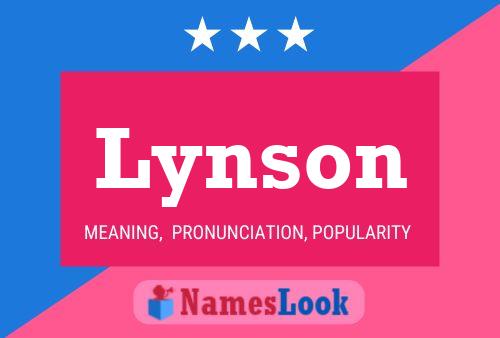 Lynson 名字海报