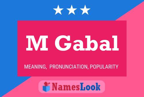 M Gabal 名字海报