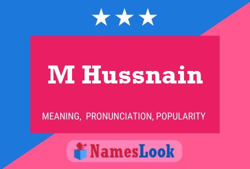 M Hussnain 名字海报