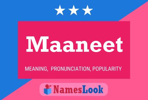 Maaneet 名字海报