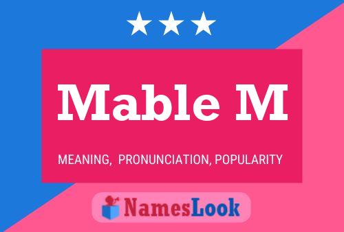 Mable M 名字海报