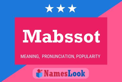 Mabssot 名字海报