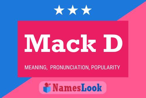 Mack D 名字海报