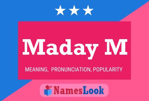 Maday M 名字海报