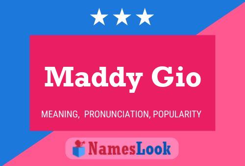 Maddy Gio 名字海报