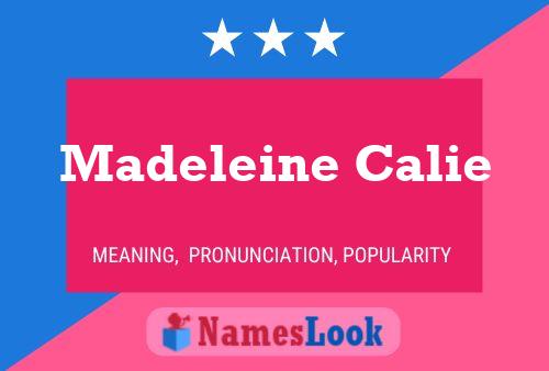 Madeleine Calie 名字海报