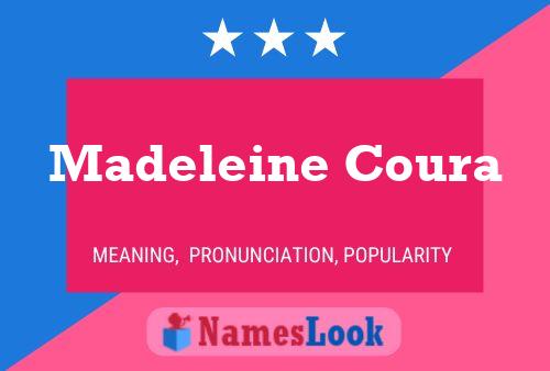 Madeleine Coura 名字海报