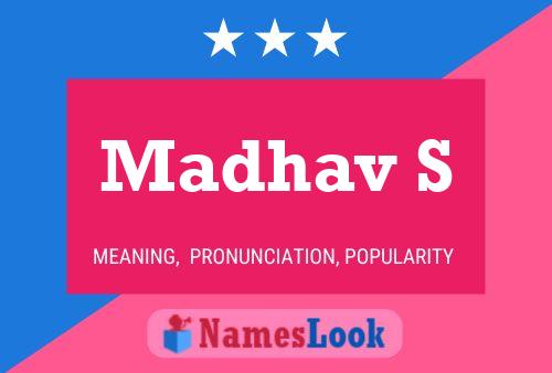 Madhav S 名字海报