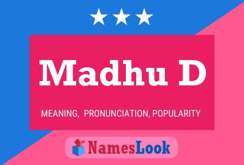 Madhu D 名字海报