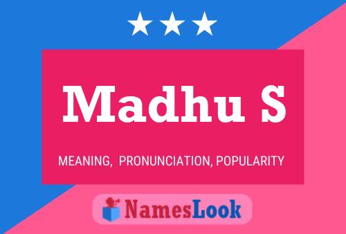 Madhu S 名字海报