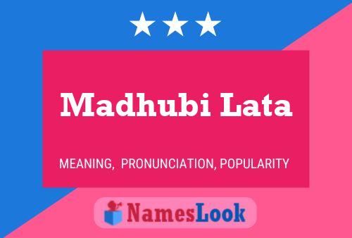 Madhubi Lata 名字海报