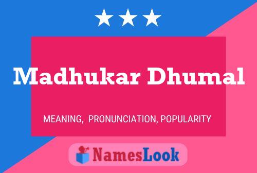 Madhukar Dhumal 名字海报