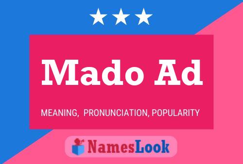 Mado Ad 名字海报