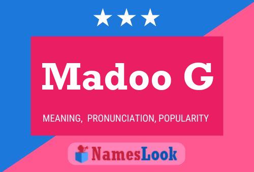 Madoo G 名字海报