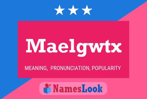 Maelgwtx 名字海报