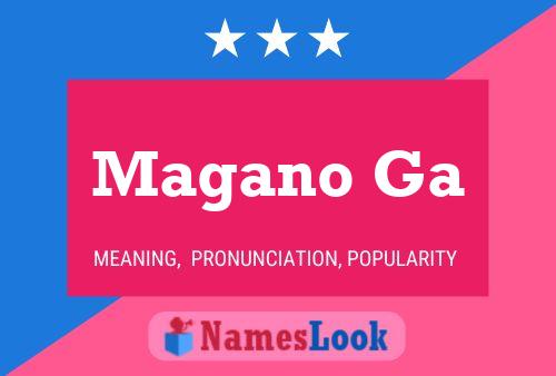 Magano Ga 名字海报