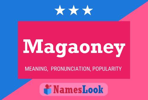 Magaoney 名字海报